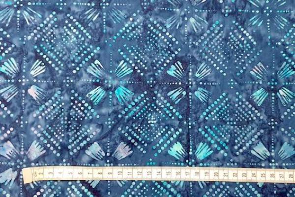 BLUE - Chrome - Batikstoff aus Indonesienonesien